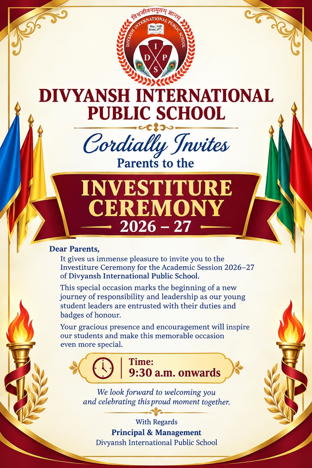 Investiture Ceremony 2026-27